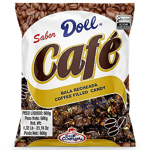 Bala Dura Confirma Sabor Café - Embalagem com 600G