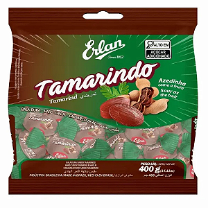 Bala Dura Erlan Sabor Tamarindo - Embalagem com 400G