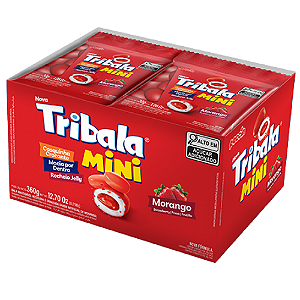 Bala Tribala Mini Morango - Embalagem com 360G
