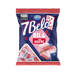 Bala Mastigável 7 Belo Sabor Iogurte - Embalagem com 90G
