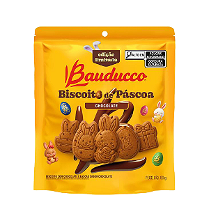 Biscoito de Páscoa Bauducco Sabor Chocolate - Embalagem com 90G