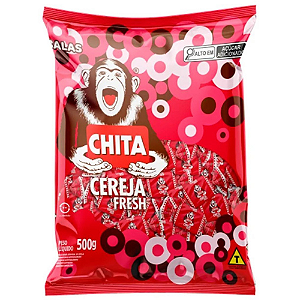 Bala Mastigável Cory Chita Sabor Cereja Fresh - Embalagem com 500G