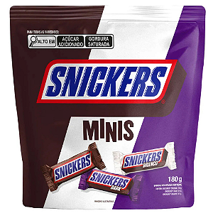Chocolate Snickers Minis - Embalagem com 180G