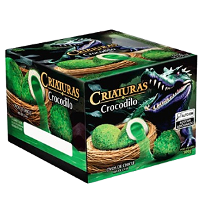 Chiclete Criaturas Crocodilo Sabor Uvas - Embalagem com 300G