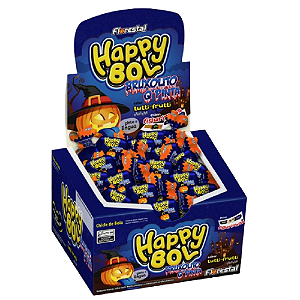 Chiclete Happy Bol Bruxolito Sabor Tutti Frutti - Embalagem com 140G
