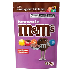 Confeitos de Chocolate M&M´s Brownie - Embalagem com 120G
