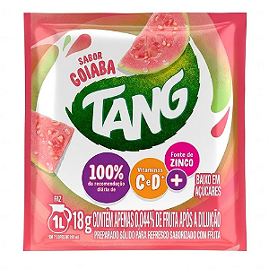 Refresco em Pó Tang Sabor Goiaba - Embalagem com 18G