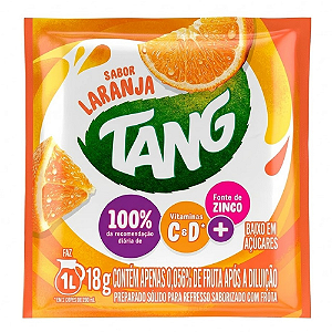 Refresco em Pó Tang Sabor Laranja - Embalagem com 18G