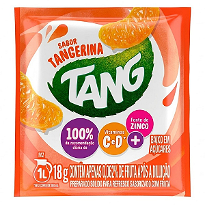 Refresco em Pó Tang Sabor Tangerina - Embalagem com 18G