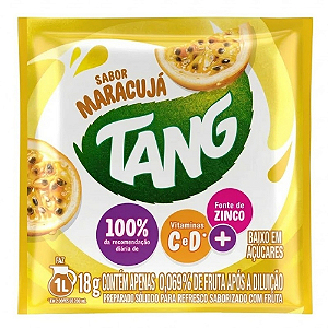 Refresco em Pó Tang Sabor Maracujá - Embalagem com 18G