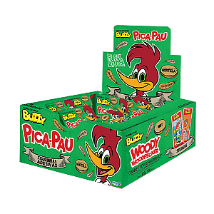 Chiclete Buzzy Pica-Pau Sabor Hortelã - Embalagem com 360G