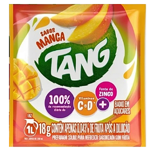 Refresco em Pó Tang Sabor Manga - Embalagem com 18G