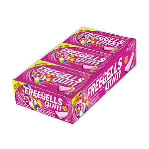 Chiclete Freegells Gum Sabor Tutti-Frutti - Embalagem com 120G