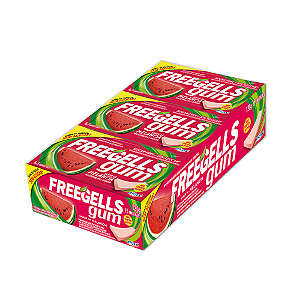 Chiclete Freegells Gum Sabor Melancia - Embalagem com 120G