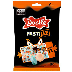 Pastilha Colorida Docile Halloween - Embalagem com 290G