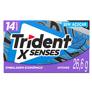 Chiclete Trident  X Senses - Embalagem com 26,6G
