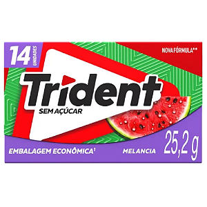 Chiclete Trident Sabor Melancia - Embalagem com 25,2G