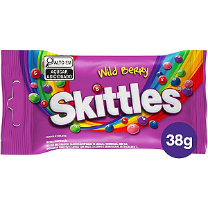 Bala Skittles Wild Berry - Embalagem com 38G
