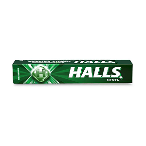 Bala Halls Sabor Menta - Embalagem com 28G