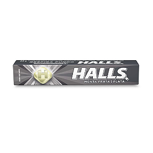 Bala Halls Sabor Menta Prata - Embalagem com 28G