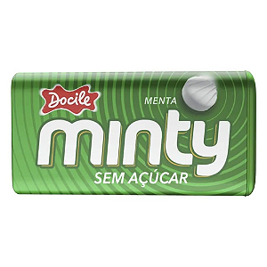 Pastilha Minty Docile Sabor Menta - Embalagem com 21G