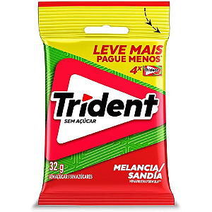 Chiclete Trident Sabor Melancia - Embalagem com 32G
