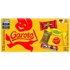 Caixa de Bombom Garoto Sortido - Embalagem com 220G