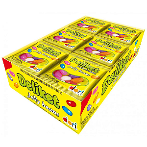 Bala Deliket Frutas Sortidas - Embalagem com 384G