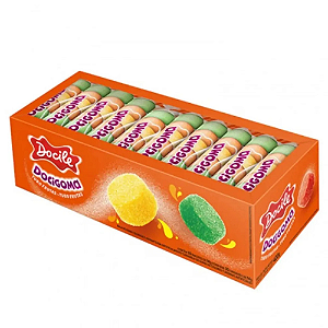 Bala de Goma Docile Tubo Sortida - Embalagem com 420G