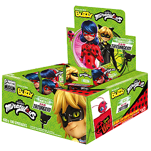 Chiclete Buzzy Miraculous Sabor Hortelã - Embalagem com 360G