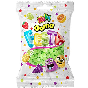 Bala de Goma Kuky Festa Sabor Limão - Embalagem com 500G