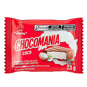 Chocolate Vieira Chocomania Coco - Embalagem com 23G