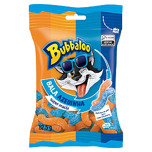 Bala Macia Bubbaloo Azedinha Sabor Citric Blueberry - Embalagem com 82,5G