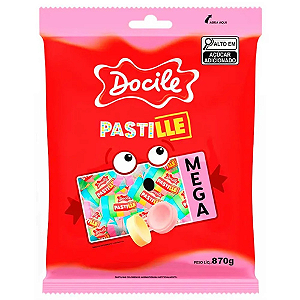 Pastilha Docile Mega - Embalagem com 870G