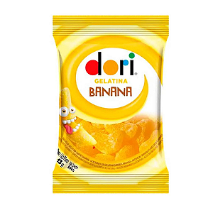 Bala Gelatina Dori Banana - Embalagem com 13G