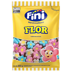 Marshmallow Fini Flor Colorido Sabor Baunilha - Embalagem com 250G