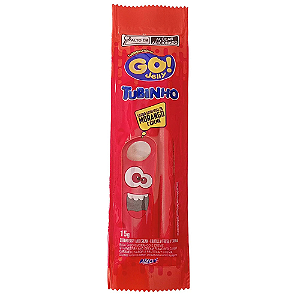Bala Go Jelly Tubinho Sabor Morango - Embalagem com 15G