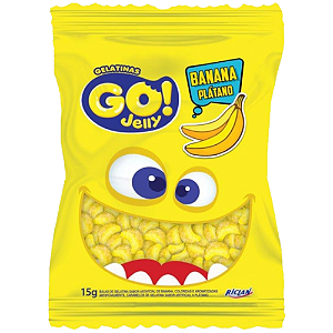 Gelatina Go Jelly Banana - Embalagem com 15G