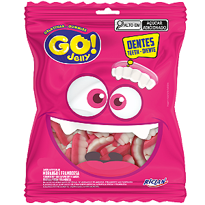 Gelatina Go Jelly Dentes - Embalagem com 15G