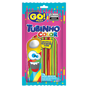 Gelatina Go Jelly Tubinho Colorido - Embalagem com 70G
