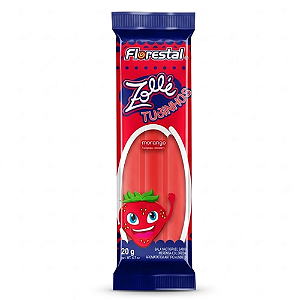 Bala Mastigável Tubinhos Florestal Morango - Embalagem com 20G