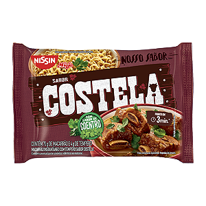 Macarrão Instantâneo Nissin Sabor Costela com Coentro - Embalagem com 70G