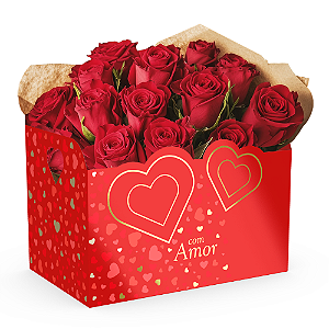 Cesta Envelope Amor