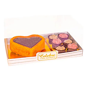 Caixa Bento Cake para 6 Doces - Celebração