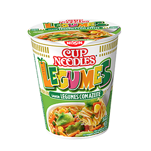 Cup Noodles Sabor Legumes com Azeite - Embalagem com 67G