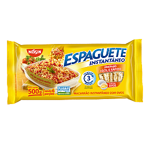Macarrão Instantâneo Nissin Espaguete - Embalagem com 500G