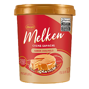 Creme Ganache Melken Sabor Caramelo - Embalagem com 1KG
