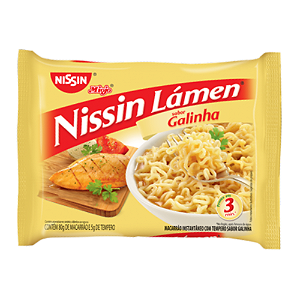 Macarrão Instantâneo Nissin Sabor Galinha - Embalagem com 85G