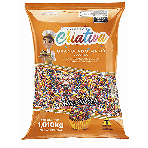 Granulado Macio Ki-Kakau Criativa Colorido - Embalagem com 1,01KG