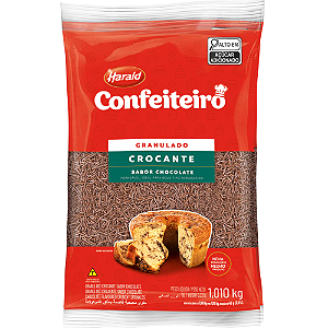 Granulado Crocante Confeiteiro Sabor Chocolate - Embalagem com 1,01KG